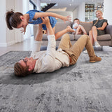 Marfi - 6' X 9' Abstract Area Rug - Ivory / Sand