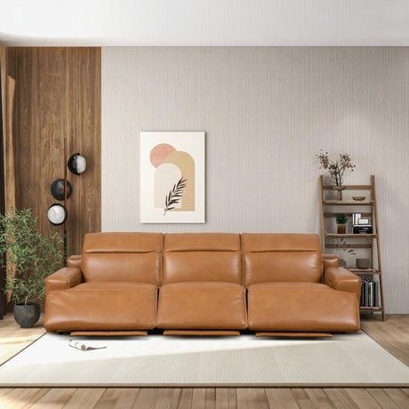 Urbana - Triple Power Recliner Sofa - Tan - view 13