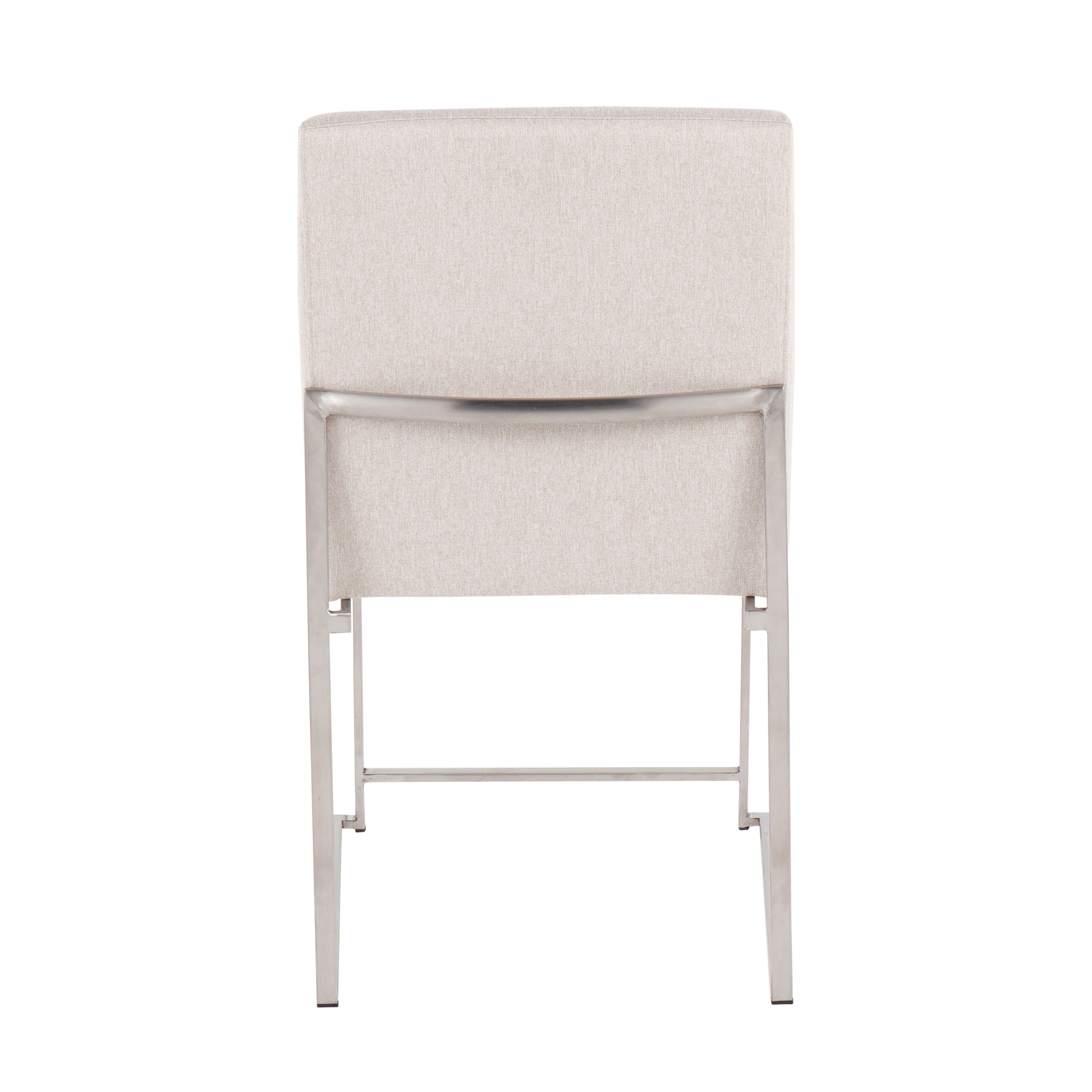 Fuji - Contemporary High Back Dining Chair, Modern Elegance (Set of 2)