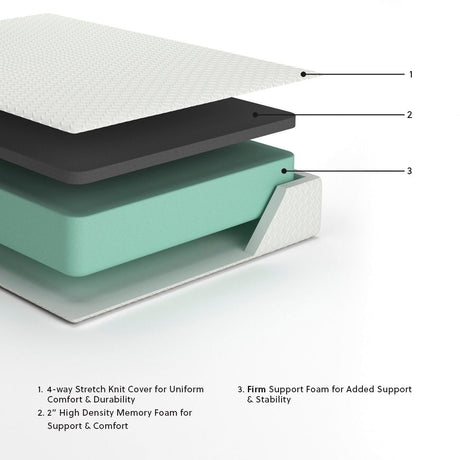 Chime 12 Inch Memory Foam - Memory Foam Mattress - view 14