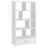 Dylan - 4-Shelf Storage Bookshelf White by CoasterEssence | Bel Furniture