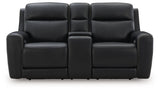 5Z-Comfort - Relaxation - Power Reclining Loveseat with Console / Adj Headrest by Signature Design by Ashley® | Bel Furniture