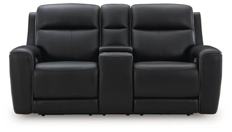 5Z-Comfort - Relaxation - Power Reclining Loveseat with Console / Adj Headrest by Signature Design by Ashley® | Bel Furniture