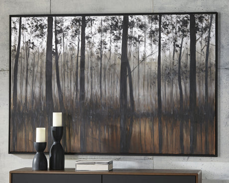 Philyra - Black / Orange / Silver - Wall Art by Signature Design by Ashley® | Bel Furniture