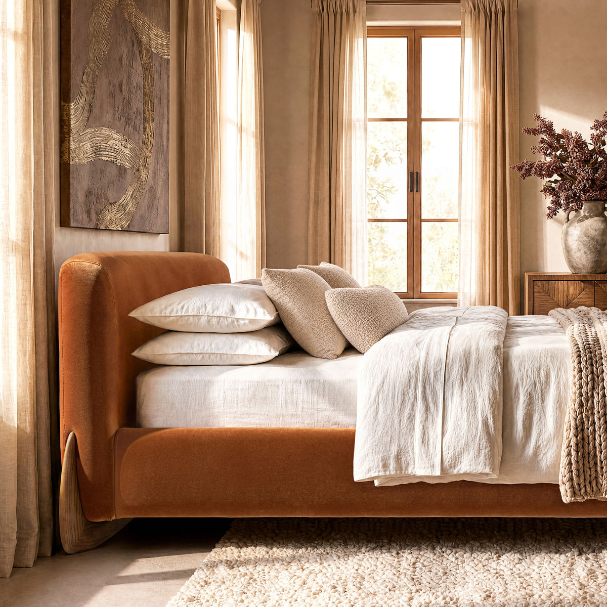 Alpine - Puffy Modern Platform Bed