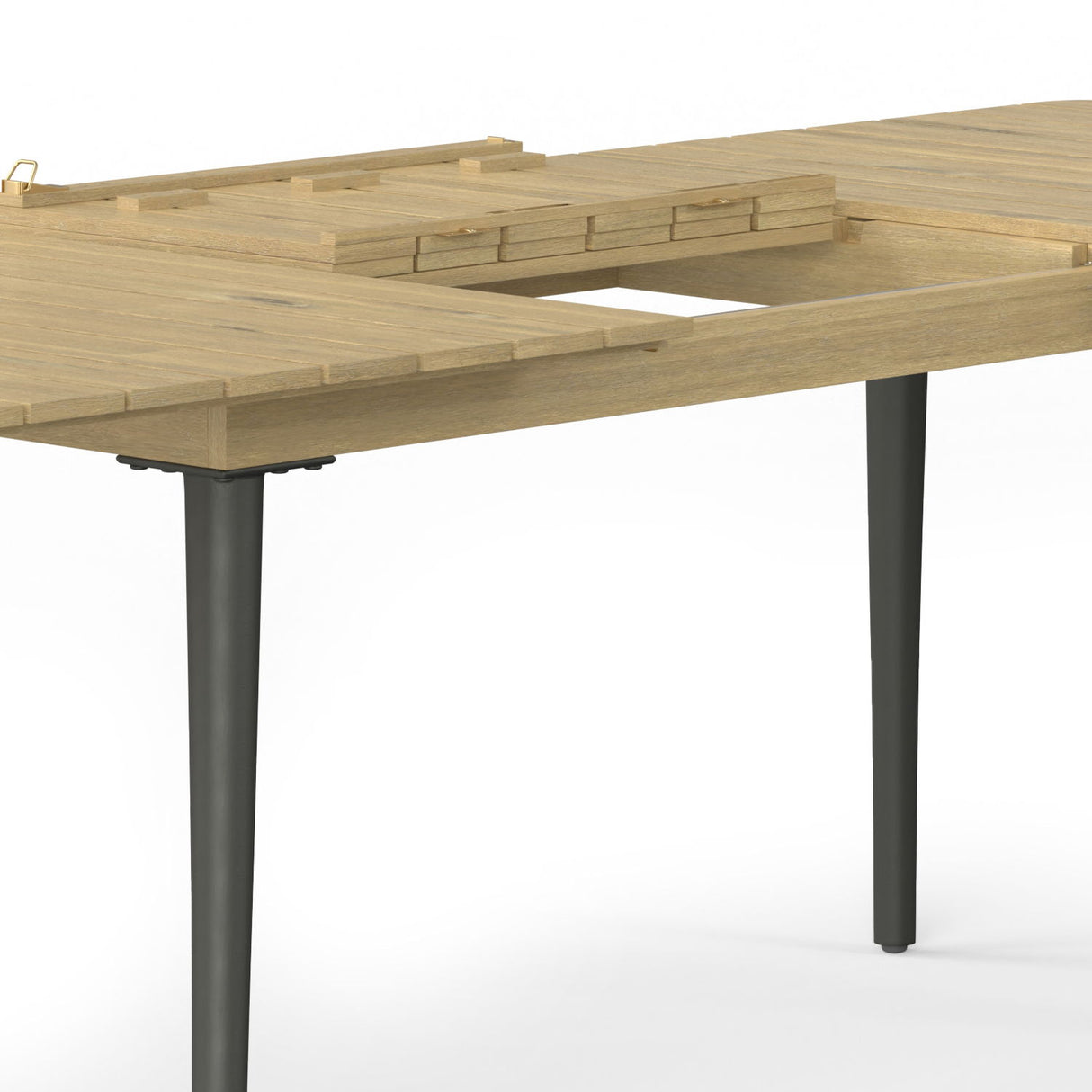 Beachside - Outdoor Extendable Dining Table - Light Teak by Simpli-Home | Bel Furniture