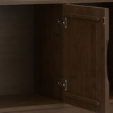 Harper - 3 Door Sideboard Buffet / Storage Cabinet - Walnut Brown by Simpli-Home | Bel Furniture