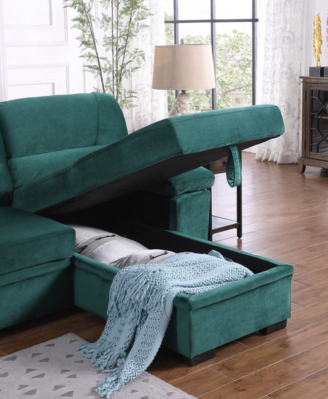 Kipling - Reversible Sleeper Sectional Sofa Chaise by Lilola Home | Bel Furniture