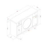 Nancy - Entertainment Unit With Bluetooth Speaker And LED Lighting - Gray