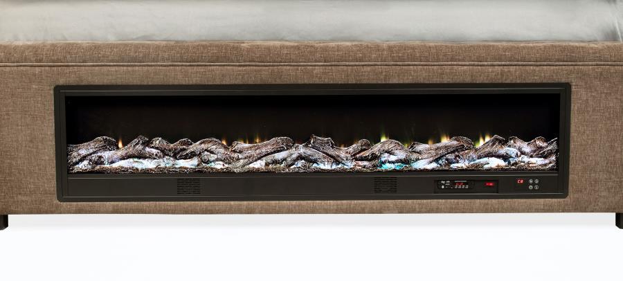 Senna - Upholstered Audio Flame Visualizer Bed by Coaster Fine Furniture | Bel Furniture