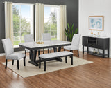 Vance - Side Board - Charcoal / White by Crown Mark | Bel Furniture