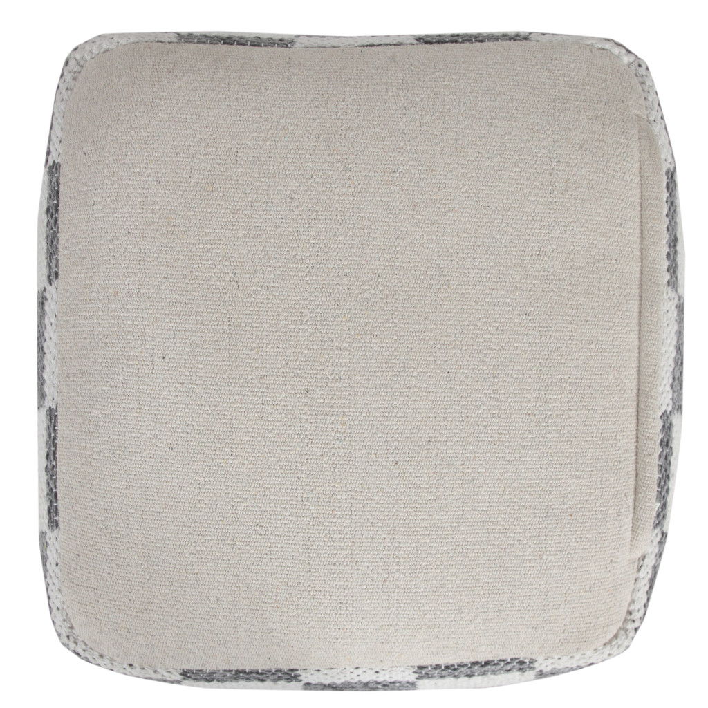 Ottoman Cotton Square - Gray