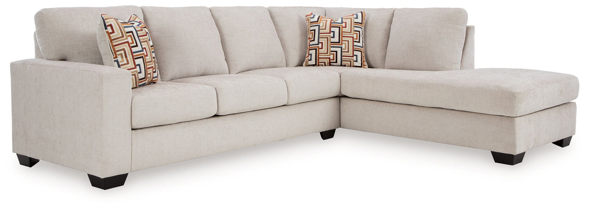 Aviemore - Sectional Beige 2 Pc. Right Arm Facing Corner Chaise Sectional by Signature Design by Ashley® | Bel Furniture