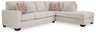 Aviemore - Sectional Beige 2 Pc. Right Arm Facing Corner Chaise Sectional by Signature Design by Ashley® | Bel Furniture