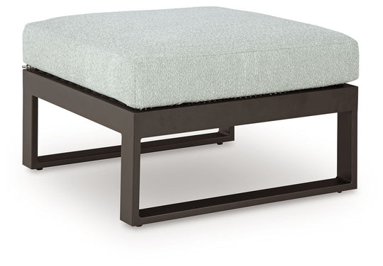 Beachloft - Black / Gray - Ottoman With Cushion by Signature Design by Ashley® | Bel Furniture