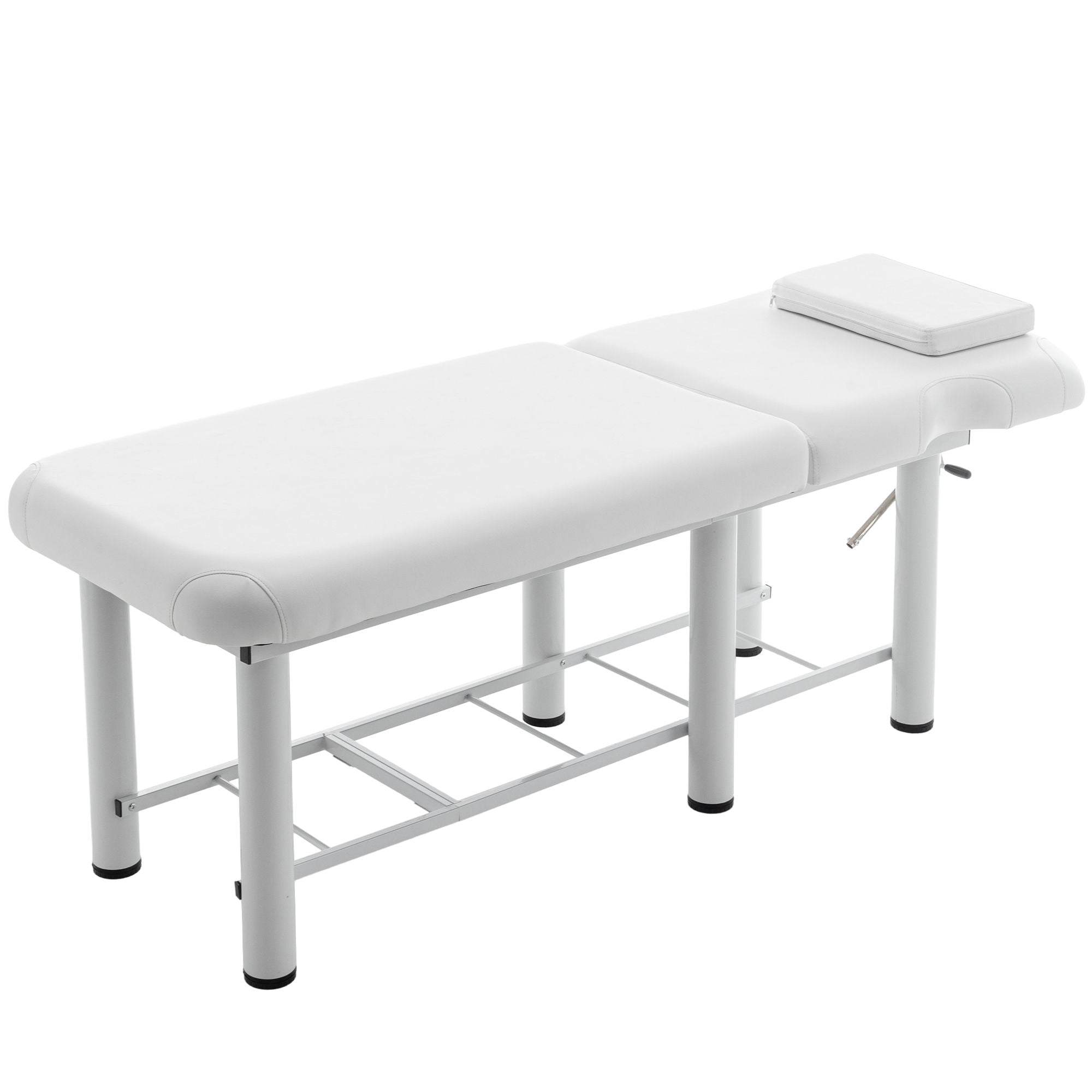 Professioanl Massage Table, Backrest Adjustable, Removable Headrest, Bottom Shelf Storage, Memory Foam Layer Salon Bed