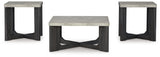 Sharstorm - Two-tone Gray - Occasional Table Set (Set of 3) by Signature Design by Ashley® | Bel Furniture