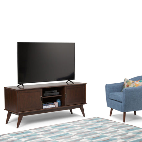 Draper - Handcrafted Mid Century Low TV Media Stand - view 55