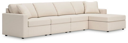 Modmax - Oyster - Sectional White 4 Pc. Sectional With Raf Corner Chaise by Signature Design by Ashley® | Bel Furniture