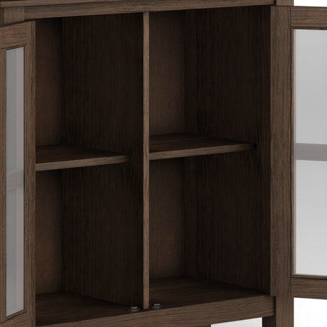 Artisan - Handcrafted Low Storage Cabinet by Simpli-Home | Bel Furniture