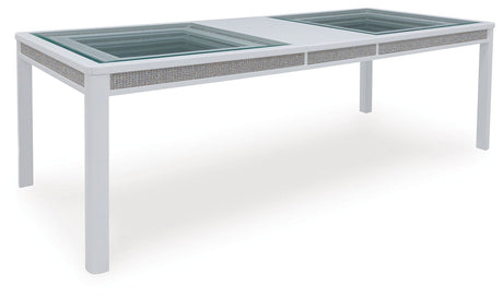 Chalanna - White - Rectangular Dining Room Extension Table by Signature Design by Ashley® | Bel Furniture