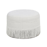 Yolanda - Round Upholstered Accent Ottoman