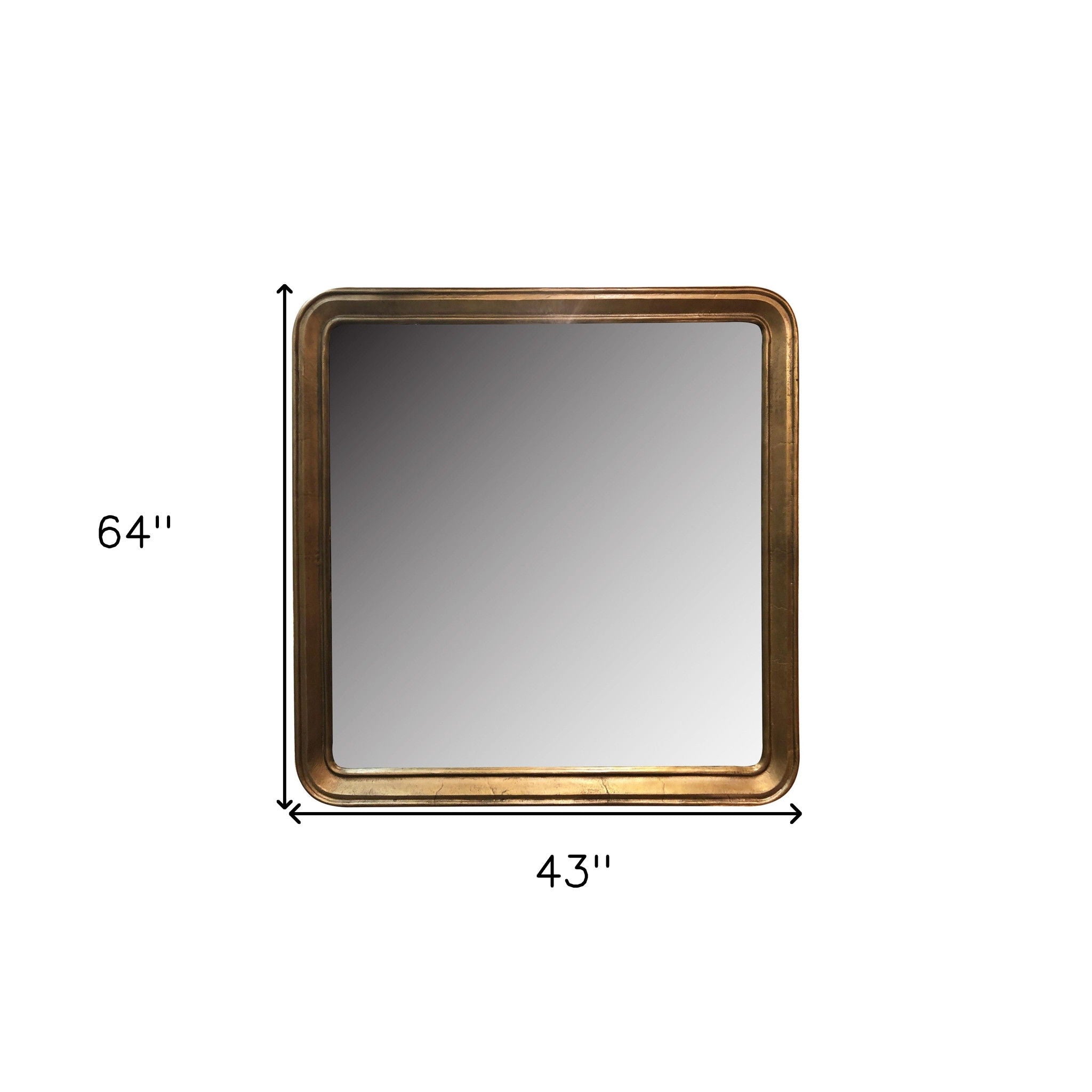 64" Framed Accent Mirror - Gold