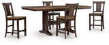 Rylandeen - Counter Height Extension Dining Table Set