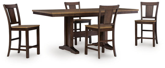 Rylandeen - Counter Height Extension Dining Table Set