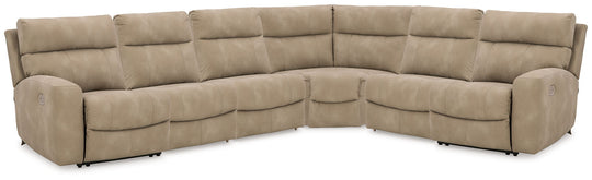 Next-Gen Durapella - Reclining Sectional Beige 6 Pc. Power Reclining Sectional by Signature Design by Ashley® | Bel Furniture