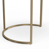 Drake - 2 Piece Nesting Table - Antique Nickel / Antique Copper by Simpli-Home | Bel Furniture