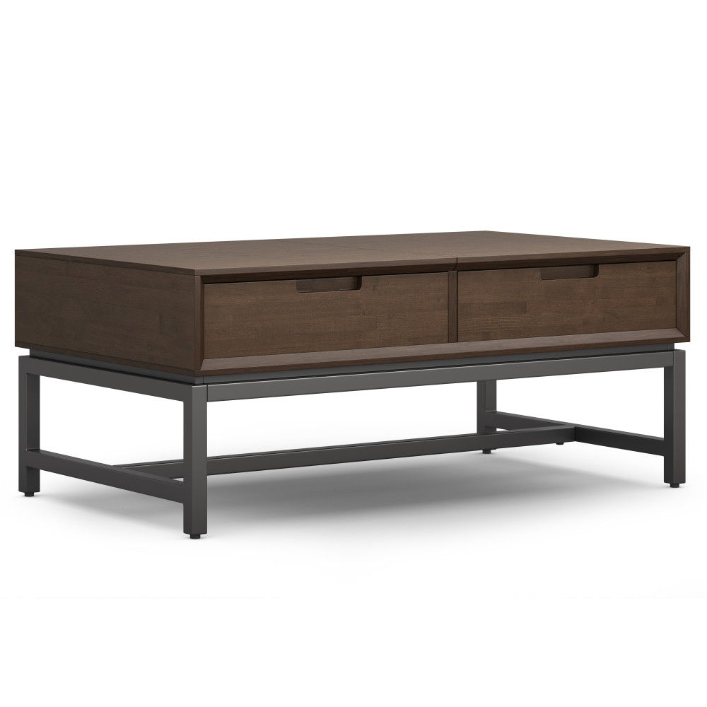 Banting - Lift Top Coffee Table - Walnut Brown by Simpli-Home | Bel Furniture
