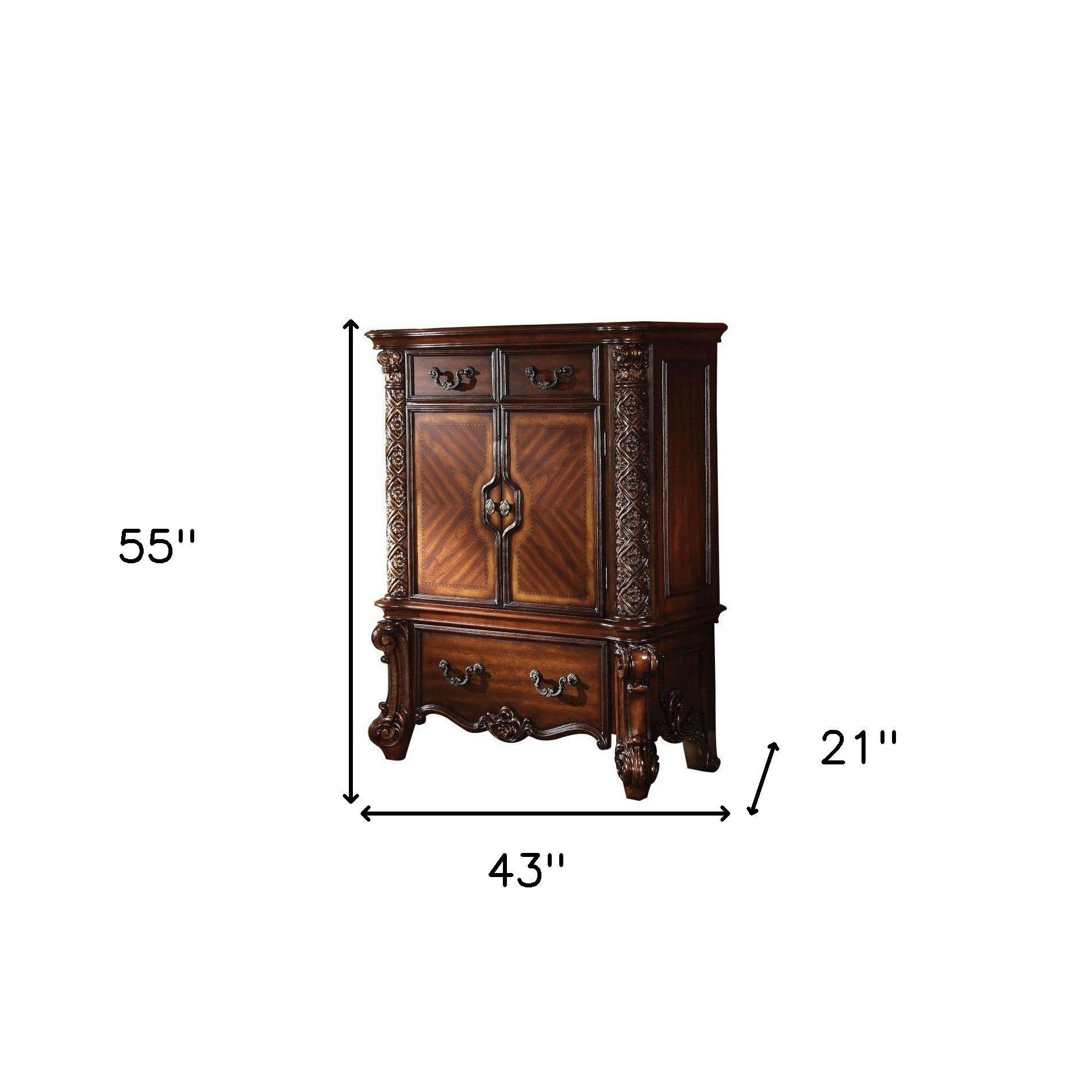 Solid Wood Standard Chest - Brown