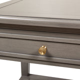 Dauphin - Storage Shelf Side Table - Gray Cashmere by Jennifer Taylor Home | Bel Furniture
