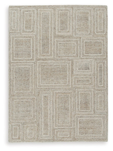 Brickburgh - Area Rug Gray 5' x 7' by Signature Design by Ashley® | Bel Furniture