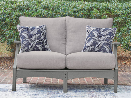 Cove Beach - Loveseat With Cushion - Gray - view 5