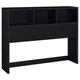 Westpark - Bookcase Headboard Black Queen by Coaster Fine Furniture | Bel Furniture