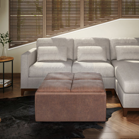 Avalon - Square Coffee Table, Storage Ottoman - view 79
