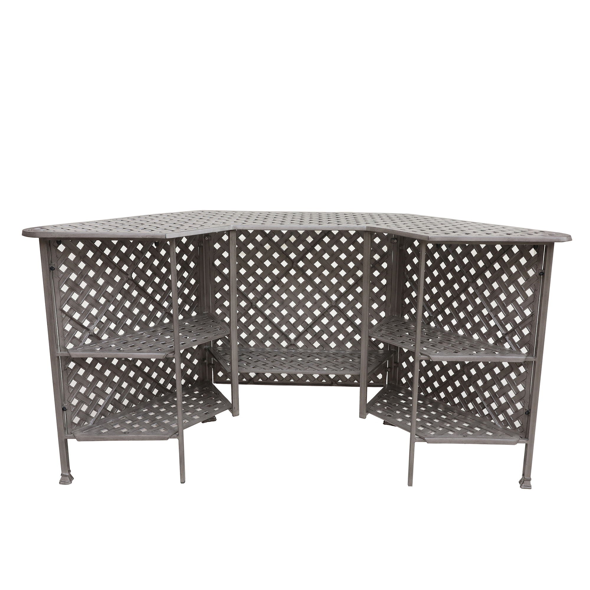 Cast Aluminum Bar Set With Cushion