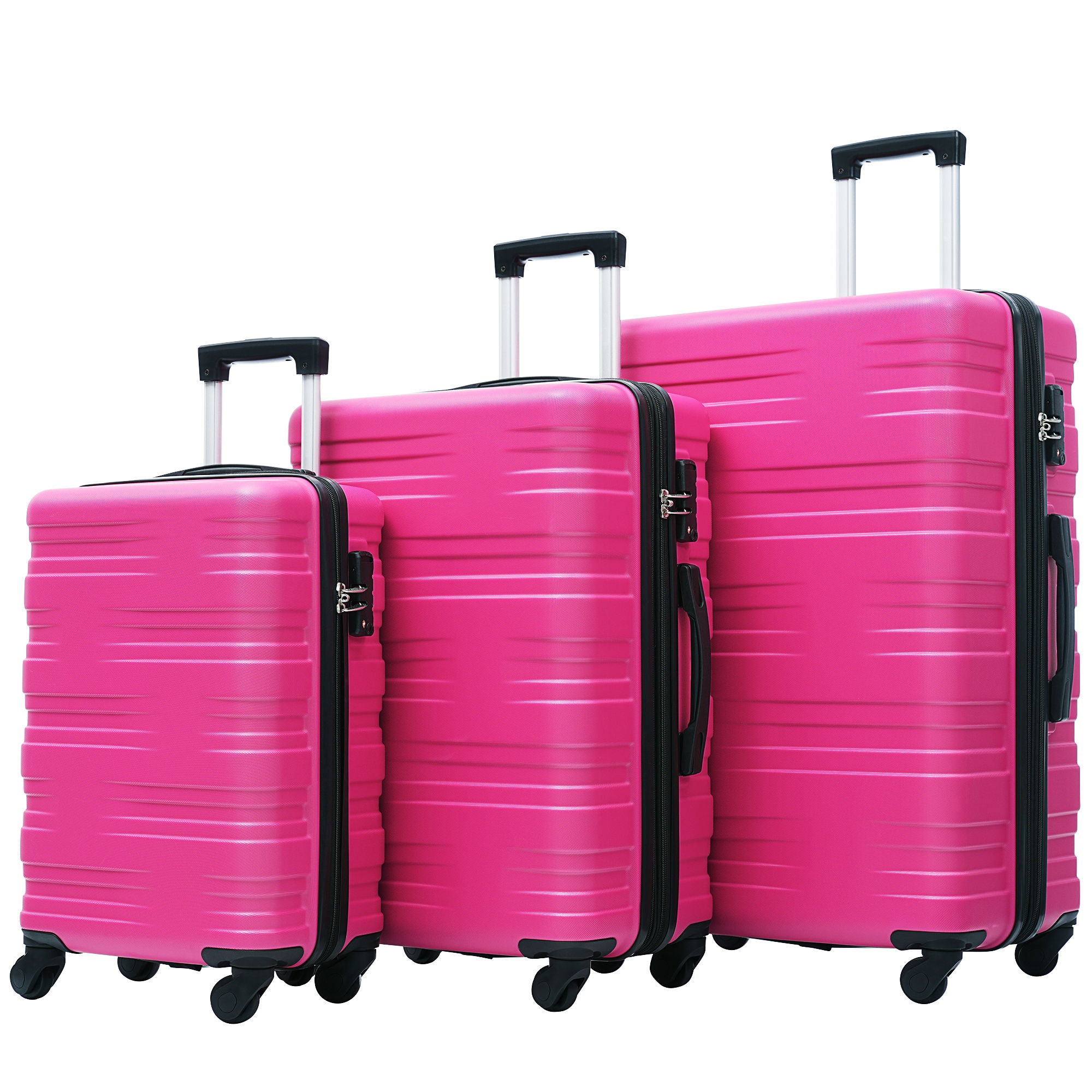 Hardshell Luggage Sets 3 Pieces Spinner Suitcase With Tsa Lock Lightweight 20" 24" 28"