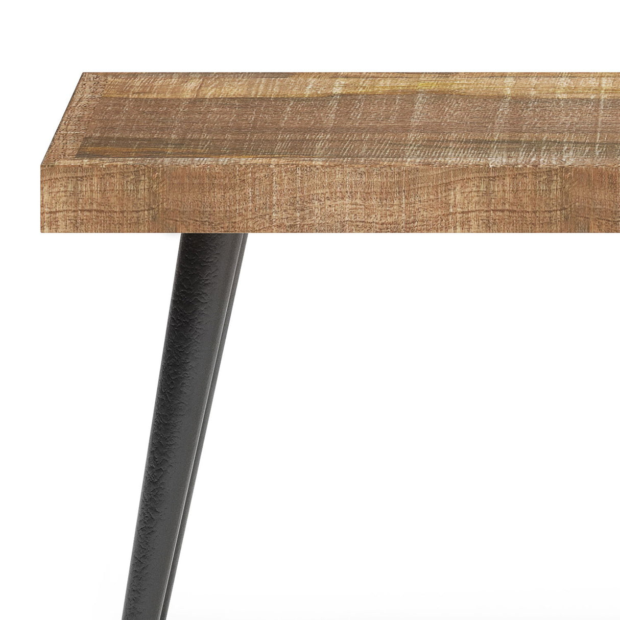 Durham - Bench - Distressed Natural by Simpli-Home | Bel Furniture