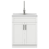 Hennessy - Deluxe Laundry Utility Sink And Cabinet