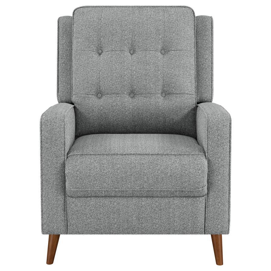 Davidson - Upholstered Tufted Push Back Recliner