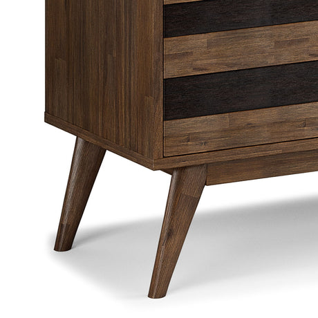 Clarkson - TV Stand - Rustic Natural Aged Brown by Simpli-Home | Bel Furniture