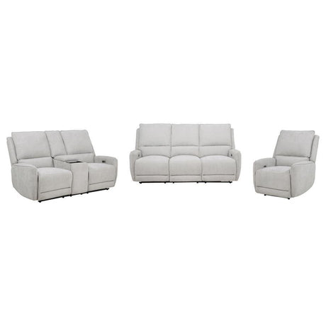 Sylmar - Chenille Power Reclining Sofa Set