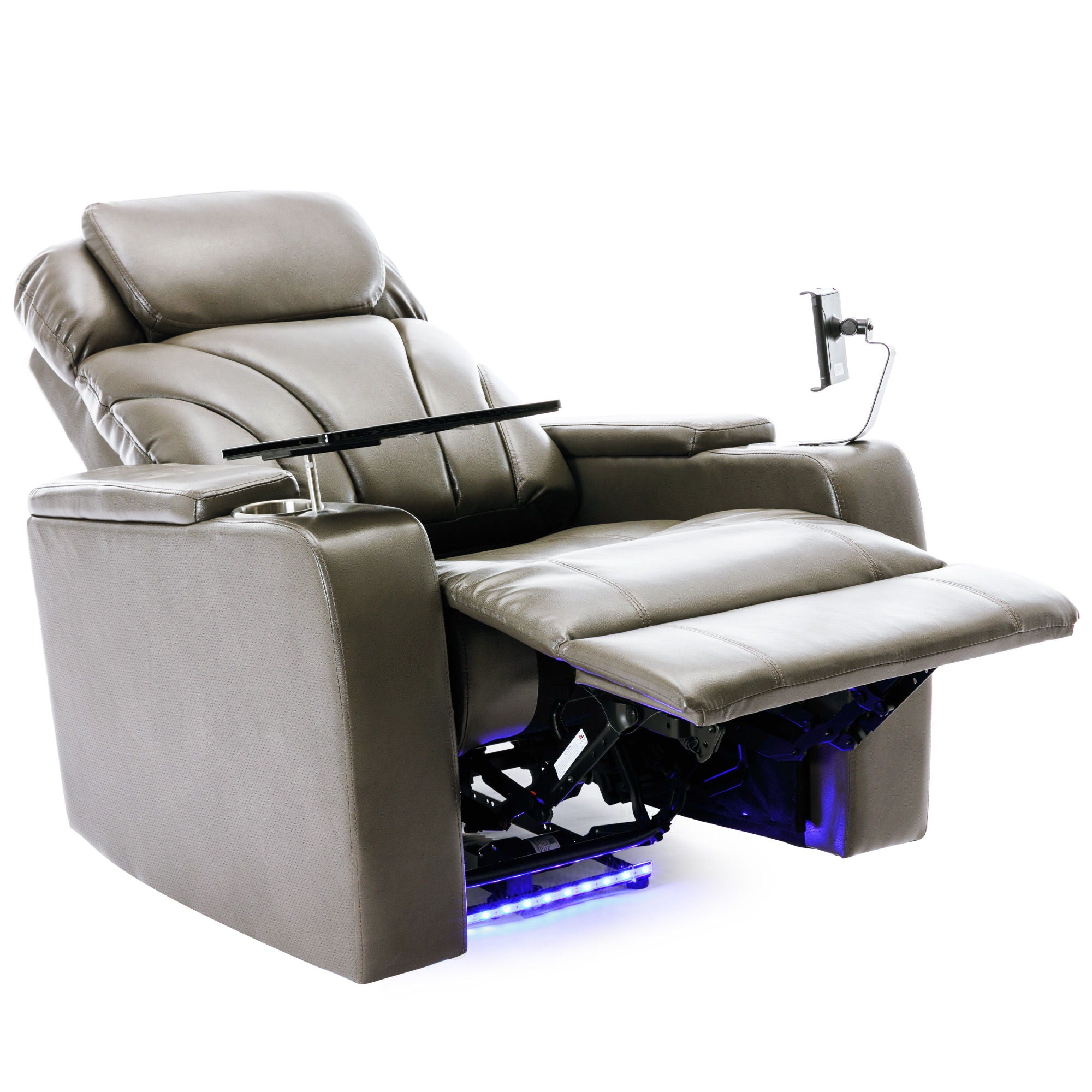 Power Motion Recliner With USB Charging Port And Hidden Arm Storage, Home Theater Seating With Convenient Cup Holder Design, And Stereo