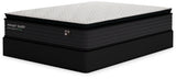 Ashley Sleep Limited Edition PT Plush pillow top mattress in black with gray quilted top - Bel Furniture