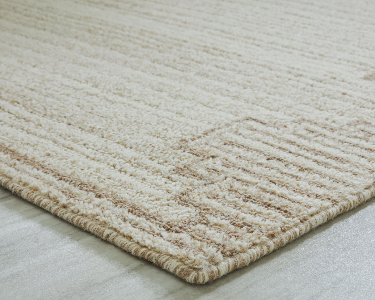 Emorymore - Extra Large Rug - Brown / Beige