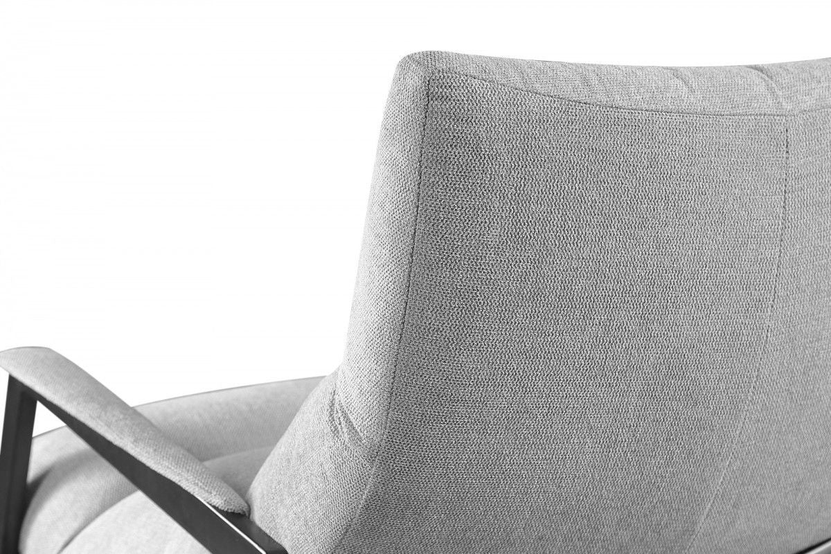 Solid Color Arm Chair - Gray / Black