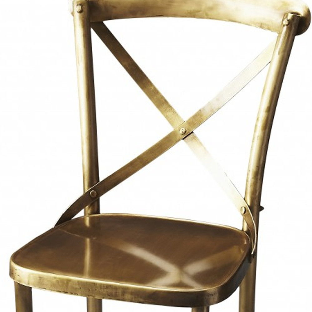 Iron Bar Chair - Gold